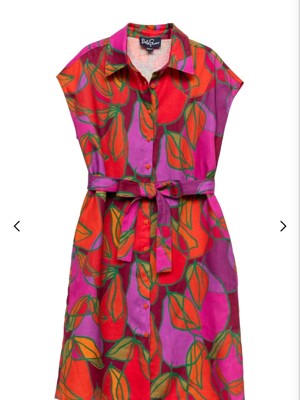 Lesley Evers Melinda Dress In PEAR pattern